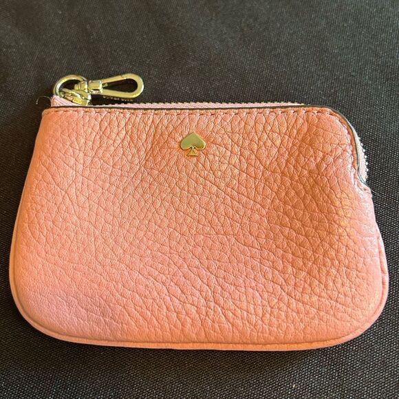Kate Spade Pink Leather Shoulder Bag & Pouch So Cute. Perfect Size! - Picture 6 of 12